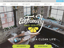 Tablet Screenshot of ecofriendlymaidservice.com